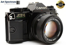  N Mint Canon AE-1P Program Black  NFD 50mm f1.4 Standard Lens SLR Film Camera