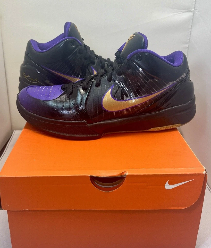 Nike Zoom Kobe IV 4 Venom Chaos PROMO MUESTRA 8 Finales Púrpura Negro Foto 3 de 4