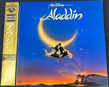 Aladdin Movie LaserDisc 1992 PILA202-1277 Animation Walt Disney w/Obi From Japan