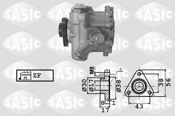 Pompe direction assistée BMW Série 3 SASIC 7076049 pièce hydraulique direction
