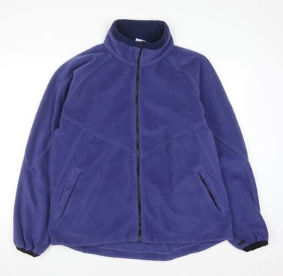 B-Casual Fleece-Sweatshirt Herren blau Full Zip Größe L