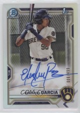 2021 Bowman Chrome Prospect Refractor 6/499 Eduardo Garcia #CPA-EG Auto 02u3