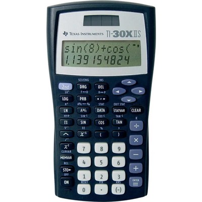 Texas Instruments TI 30 X II S Taschenrechner Schwarz batteriebetrieben,