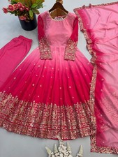 NEW GOWN SALWAR KAMEEZ PAKISTANI INDIAN WEDDING BOLLYWOOD SUIT PARTY WEAR DRESS