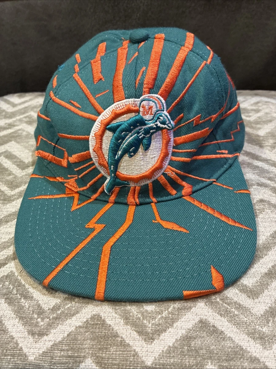 Casquette Starter Miami Dolphins Années 90 - Vintage NFL, Taille Unique, Couleurs Orange Et Aqua