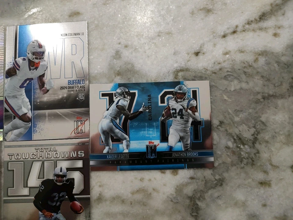 Lot (7) 2024 Topps Signature Class Insert w/Marvin Harrison Jr & Keon Coleman RC - Image 4 of 4