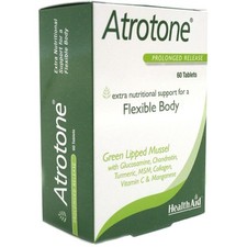 Health Aid Atrotone 60 Tablets Green Lipped Mussel , Collagen, MSM
