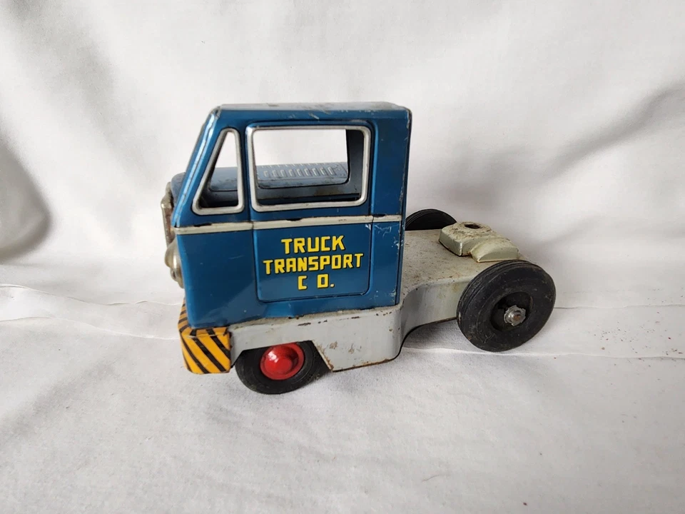 Camión de transporte de automóviles de colección alimentado por fricción de estaño - BONITO - B45 Foto 2 de 4