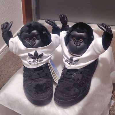 【極稀少・新品】adidas × Jeremy Scott ゴリラ 人気モデル adidas x Jeremy Scott Gorilla Sneaker Men's Size US 6.5 Black