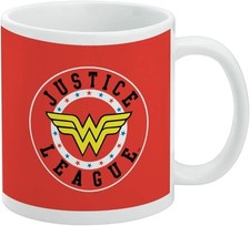 Justice League Wonder Woman Athletic Logo Ceramic Coffee Mug Gift 11 OZ