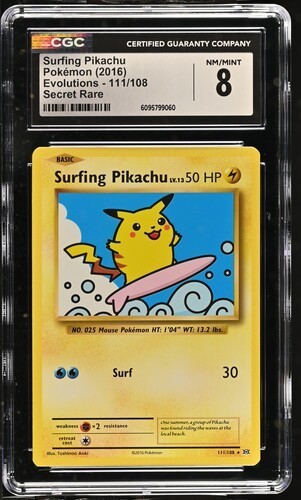 Surfing Pikachu 111/108 Evolutions Regular for sale online | eBay