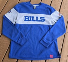 Buffalo Bills NFL Football Men's Size Medium Crew Neck Sweatshirt Sweater Blue