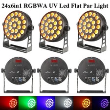 6-in-1 Slim Par LED Stage Light 24x18W RGBWA UV DMX512 RDM Party DJ Light