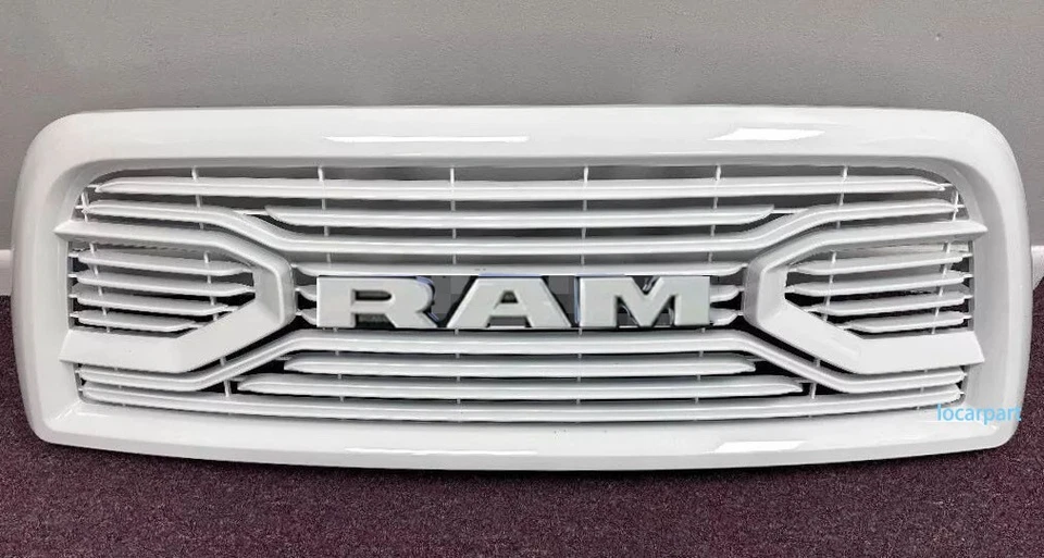 Rejilla blanca para Dodge RAM 2500 3500 2010-2018 parrilla capó delantero parrilla con letra Foto 2 de 4
