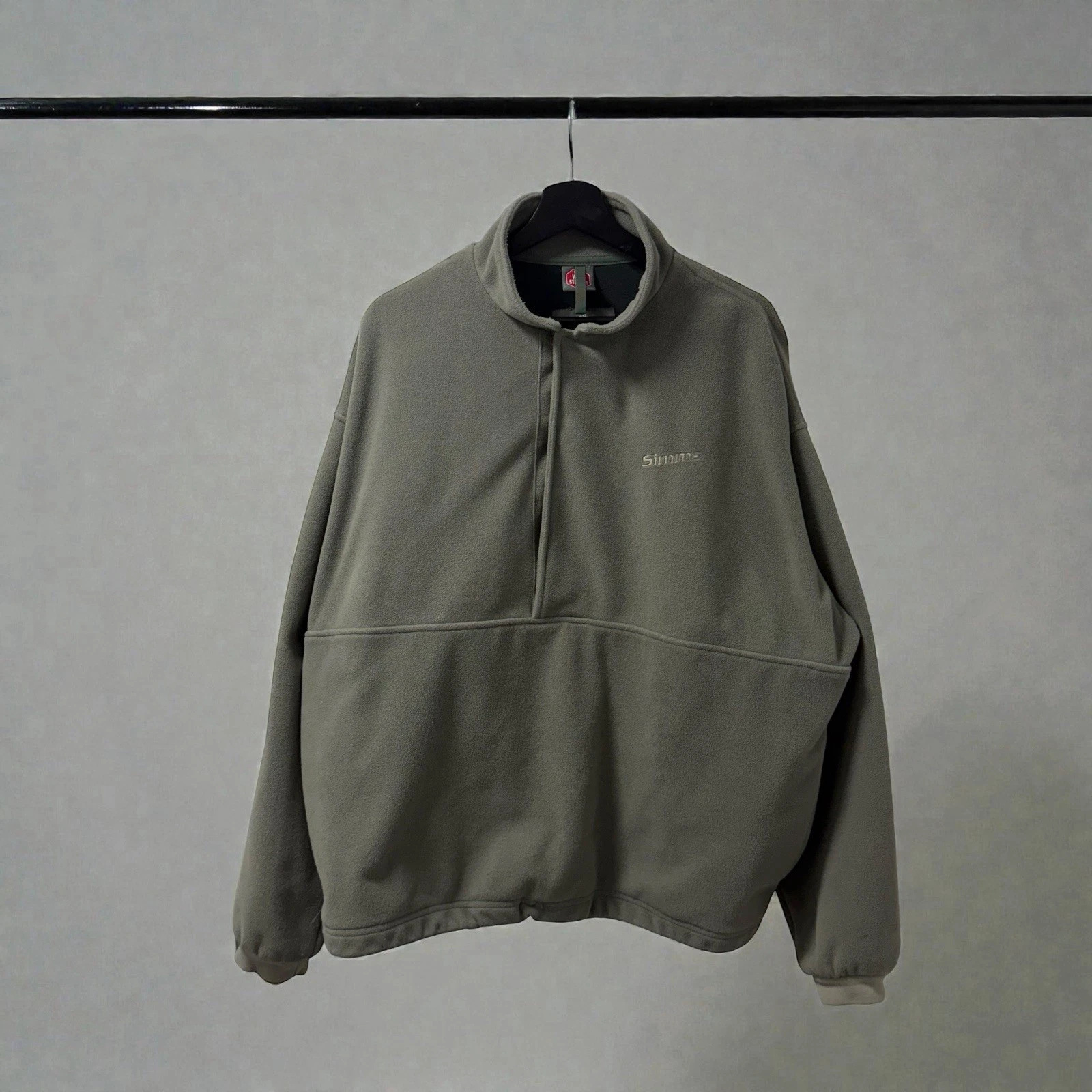 Simms WindStopper Fleece 1/4 Snap Men's Size: XL Tan Fishing USA Made