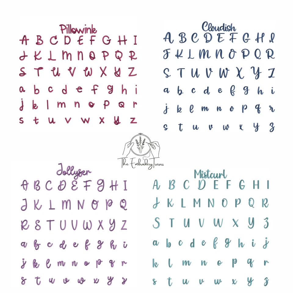 3D PUFF Embroidery Font Mega Bundle - ALL Formats available - Same Day Delivery - Image 4 of 4