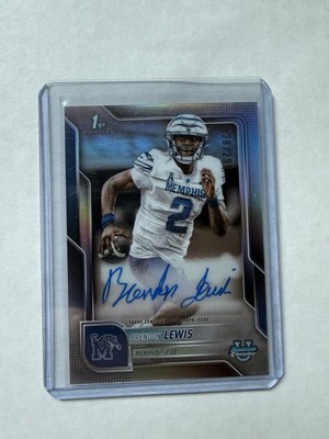 Topps 2025 Bowman University Chrome Brendon Lewis #BCA-BL Auto Refractor /299
