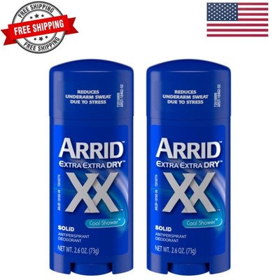 XX Extra Extra Dry Solid Antiperspirant Deodorant, Cool Shower, 2.6 oz. Pack ...
