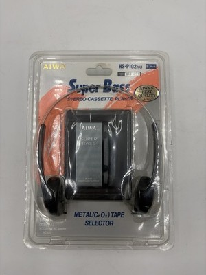 RARE AIWA HS-P102. Stereo Cassette Player Walkman. Original Packaging Never Used
