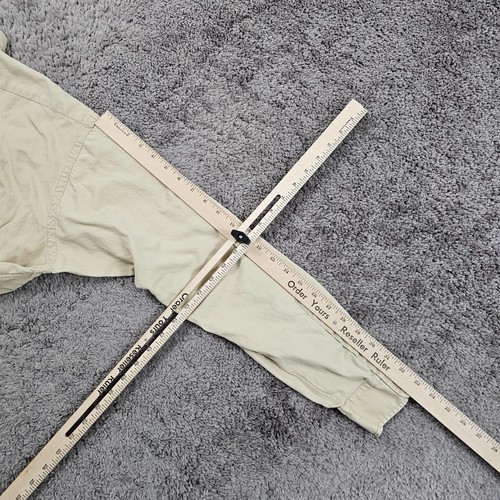 Camisa Polo Ralph Lauren Para Hombre Mediana M Beige Mezcla Seda Manga Larga Blake Pony - Imagen 8 de 10