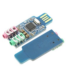 CM108 USB Free Drive USB Sound Card Laptop Computer External Sound Card Module-