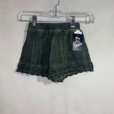 NEW Art Class Green Shorts Girls Size XS 4/5 Lace
