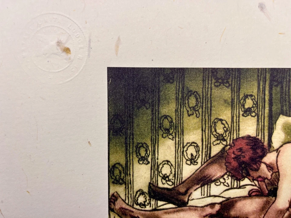 Erotic Artprint - „Cunnilingus 69er“ L. Courbouleix 1935 boobs oralsex wie NEU - Bild 2 von 2