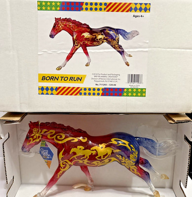 Breyer Born to Run 2018 BreyerFest SR 1/1500 Clearware Thoroughbred Traditional