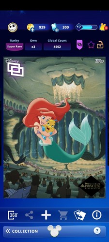 Topps Disney Collect SR Digital Cards Princess Parallax - Zdjęcie 3 z 14
