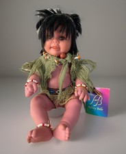 Vintage Vinyl Ashley Belle Native American Baby Doll 11”