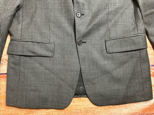John Varvatos Blazer Mens Wool Jacket UK38 EU48 Medium R Grey Charcoal - Picture 3 of 13