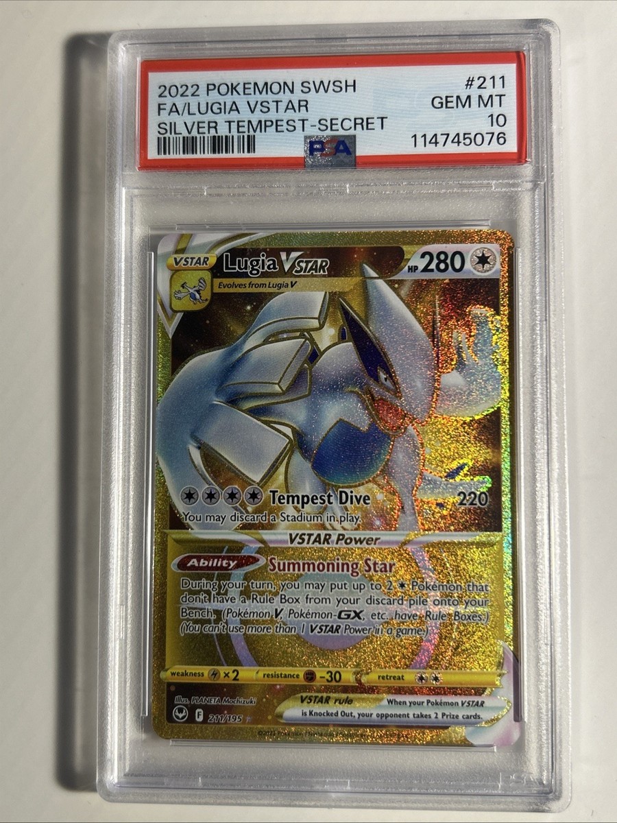 ポケモンカードゲーム LUGIA V/VSTAR PSA10 Pokemon Lugia VSTAR Silver Tempest Secret Rare 211/195 PSA 10 | eBay