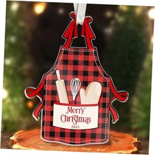 Baking Ornaments - Baking Christmas Ornament - Kitchen Apron Ornaments for