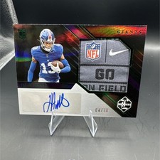 Panini Limited Rookie Patch Auto Emerald Jalin Hyatt Giants #157 /10