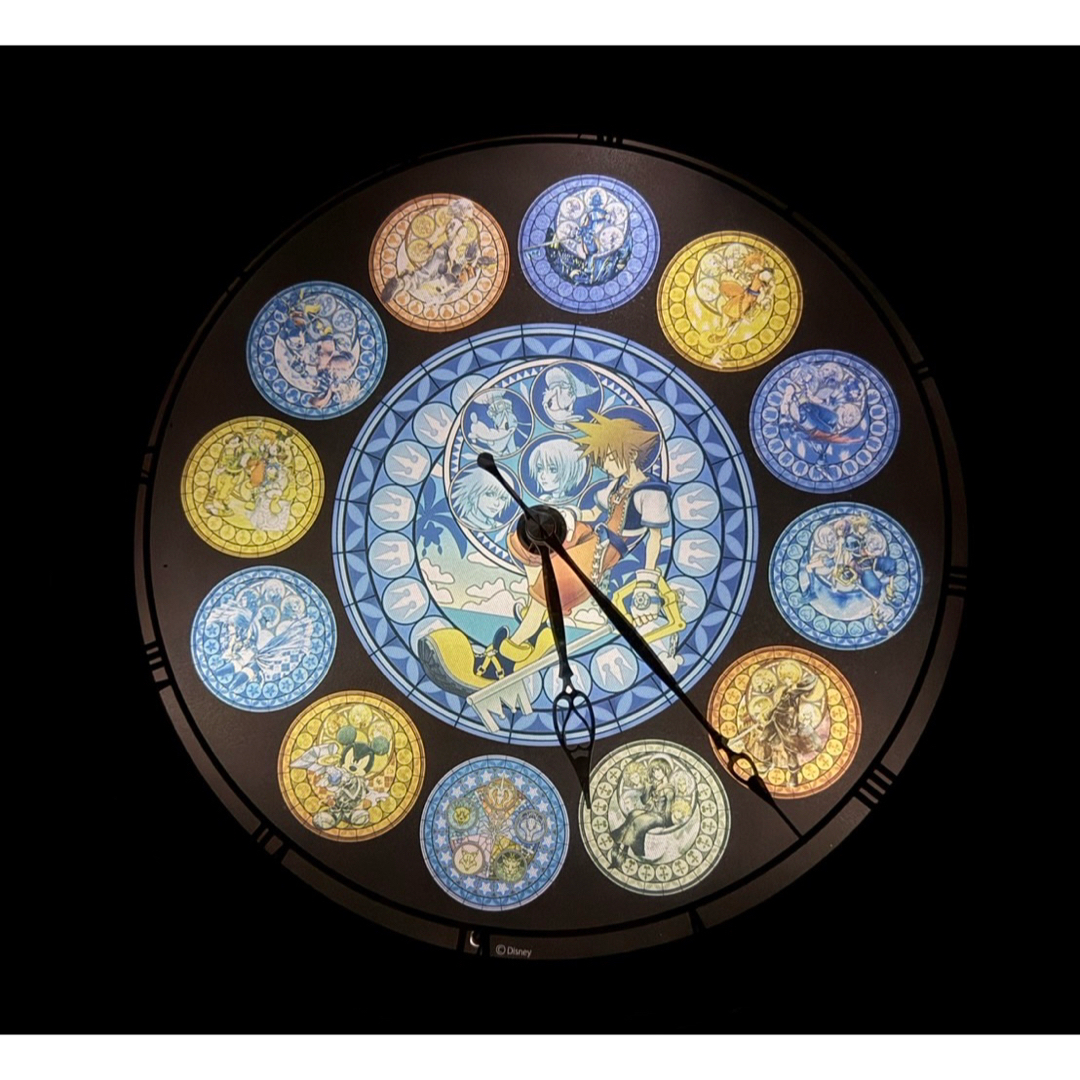 Kingdom Hearts Lightning Wall Clock Quartz Φ280mm Square Enix