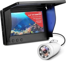 Pyle Underwater Fishing Camera, 4.3'' LCD Monitor, 1000TVL, IP68 Waterproof