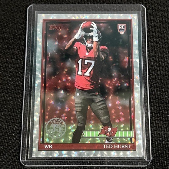 2026 Topps Ted Hurst #91TR-35 35th Anniversary Crackle Foil RC Buccaneers