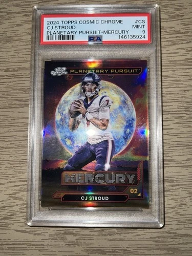2024 Topps Cosmic Chrome Planetary Pursuit C.J. Stroud #PPM-CS Mercury PSA 9