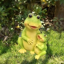 Collezione di statue di rane da giardino, regalo, scultura animali per
