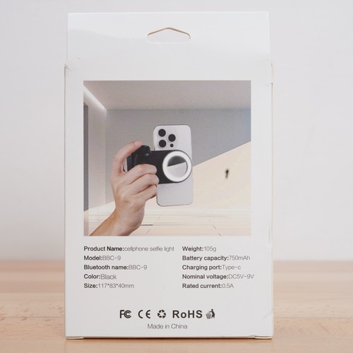 MagSafe Phone Camera Grip W Ring Light Selfie Mirror Remote Trigger iPhone - Picture 2 of 10