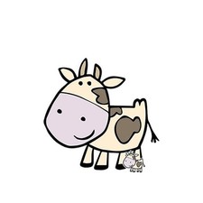 Cute Cow Farmyard Animal Lifes…