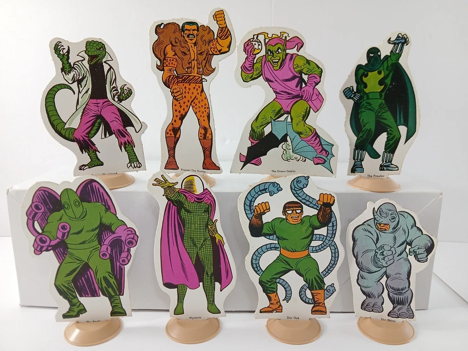 De colección 1973 Ideal Spider Man Juego de Vinilo Plegable Juguete RARO ERROR DE FÁBRICA ¡Leer! Foto 4 de 4