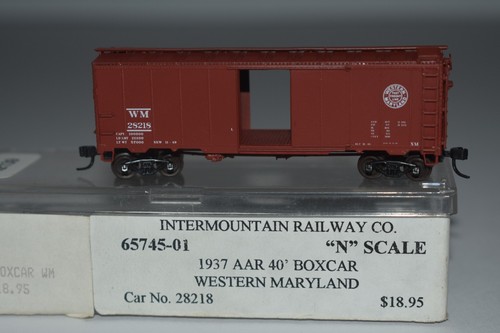 Coche de carga Intermountain 65745 Western Maryland 40' escala N puerta única 28218 C52668 | Zustand: Used