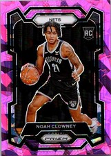 2023-24 Panini Prizm #165 Noah Clowney Prizms Pink Ice