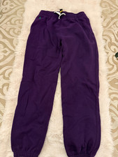 Polo Ralph Lauren Boys Jogger Pants XL/TG 16 Purple Fleece Drawstring