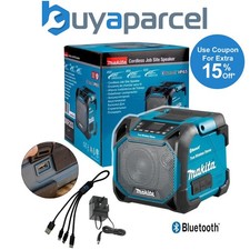 Makita DMR203 18v 240v CXT LXT Cordless Bluetooth Speaker LCD Display USB Cable