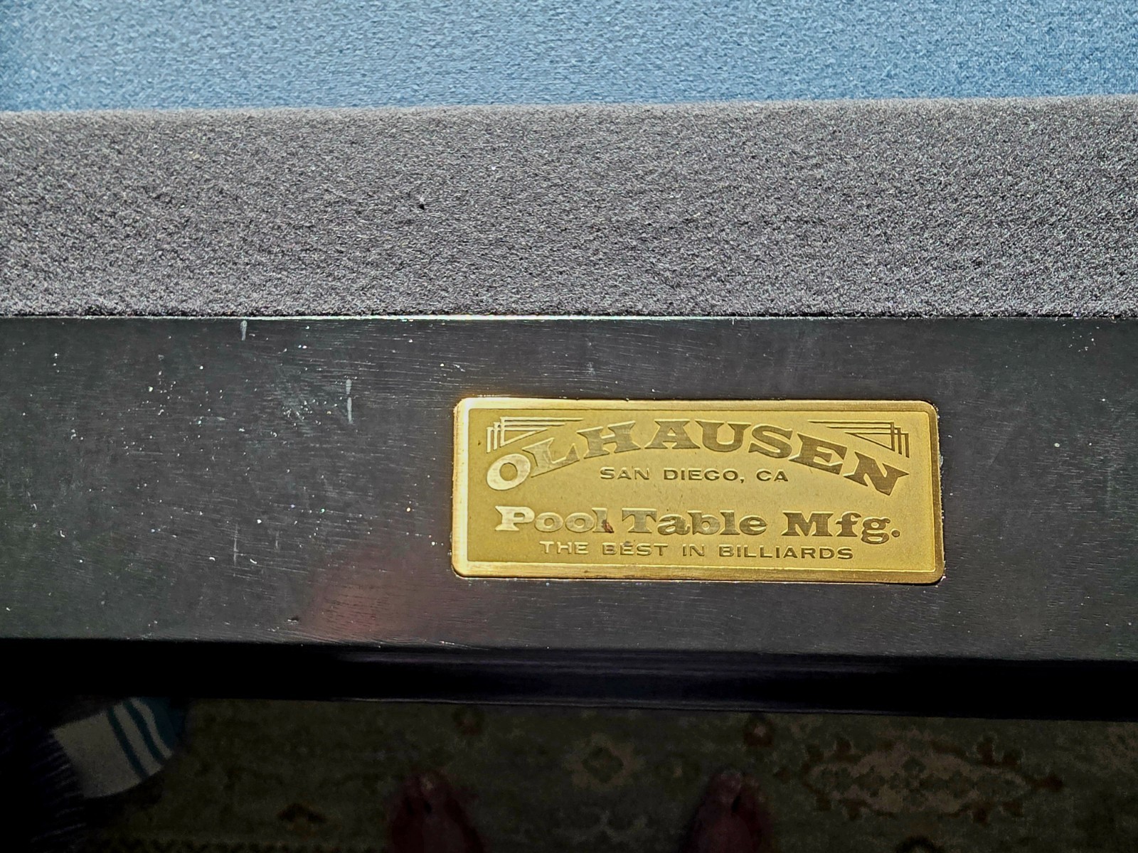 (Used) 8' antique OLHAUSEN San Diego, CA tablePool Mfg, all accessories (700.00 USD) (Used) 8' antique OLHAUSEN San Diego, CA tablePool Mfg, all accessories (700.00 USD)