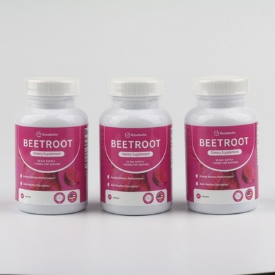 Rosabella Organic Beet Root 60 Capsules Natural Energy Boost Blood Pressure