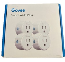 Govee Smart Plug WiFi Plugs Work with Alexa  Google Assistant 4Pack H5081 White