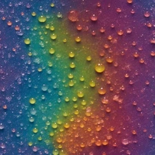 Dew on a Rainbow - 18"x46" Hydrographic Film Hydro Dipping